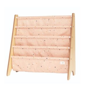 3 Sprouts book rack Terrazzo Clay