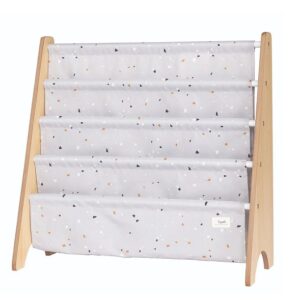 3 Sprouts book rack Terrazzo Light Gray