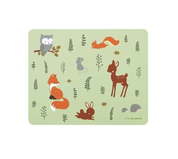 A Little Lovely Company placemat Forest friends