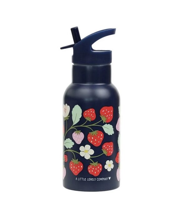 A Little Lovely Company stainless steel bottle Strawberries