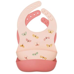 A Little Lovely Company silicone bibs Butterflies 2tk