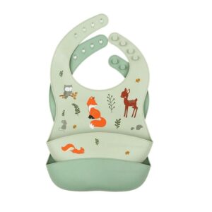 A Little Lovely Company silicone bibs Forest Friends 2tk
