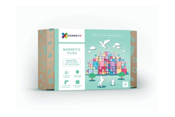 Connetix-magnetklotsid-120-tk-Pastel-Creative-Pack