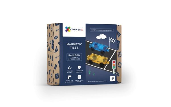 Connetix-magnetklotsid-2-Piece-Car-Pack