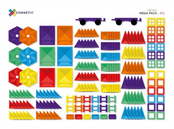 Connetix-magnetklotsid-212-tk-Mega-Pack-osad