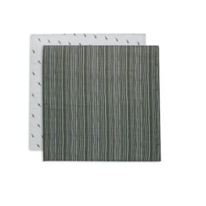Jollein-beebi-lapid-StripeOlive-Leaf-Green-2tk