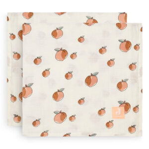 Jollein-muslinlinad-Peach-2-tk-115x115-cm