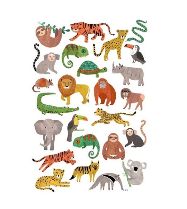 Petit-Monkey-tattoo-Jungle-animals-1