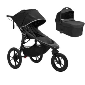 Baby Jogger Summit X3 Midnight Black with carrycot