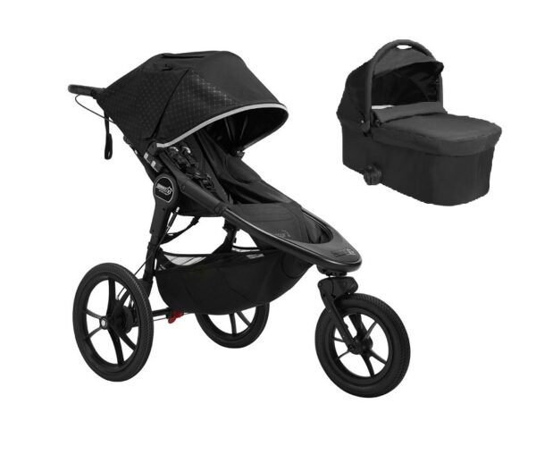Baby Jogger Summit X3 Midnight Black with carrycot
