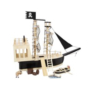 Legler wooden pirate ship