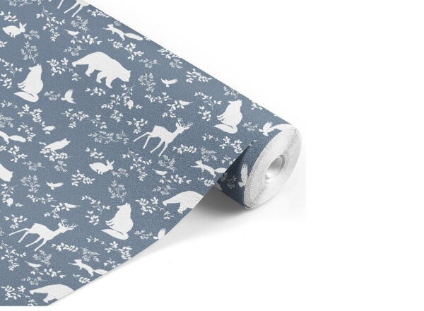 tapeet-forest-animals-blue-pastelowe-love