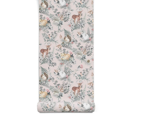tapeet-woodland-pink