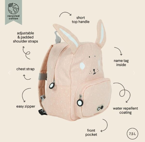 Trixie laste seljakott Mrs. Rabbit - Image 4