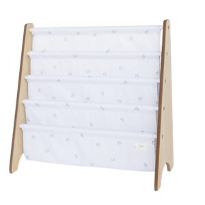 3 Sprouts book rack Blueberry Ivory
