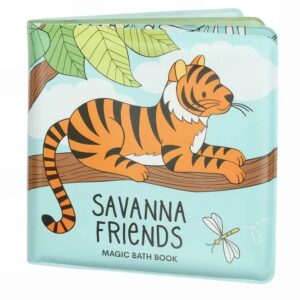 A Little Lovely Company bath book Savanne friends