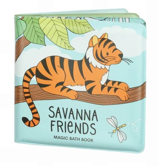 A Little Lovely Company bath book Savanne friends