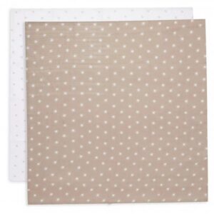 Jollein-musliinlinad-PointelleSun-Biscuit-2tk-70x70cm
