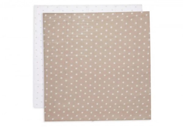 Jollein-musliinlinad-PointelleSun-Biscuit-2tk-70x70cm
